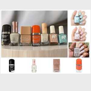 Set of 7 Brand New, Never Used Trendy Nail Polishes Multicolor